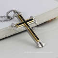 Wholesale simple pendant design,double enamel cross pendant jewelry